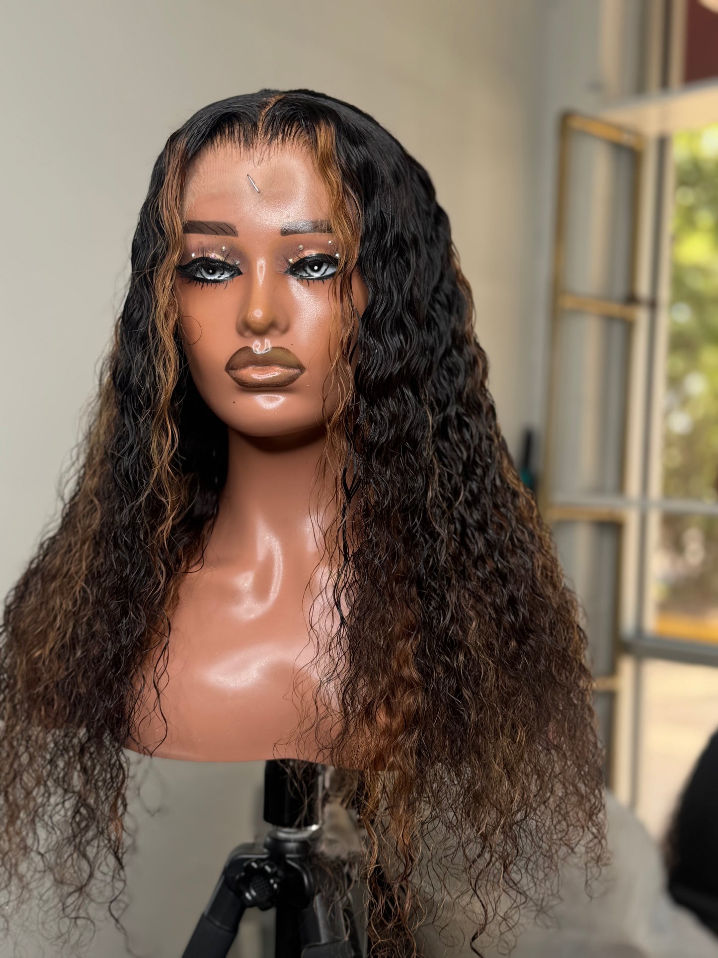 Keke - 22” hd lace frontal pineapple wave unit