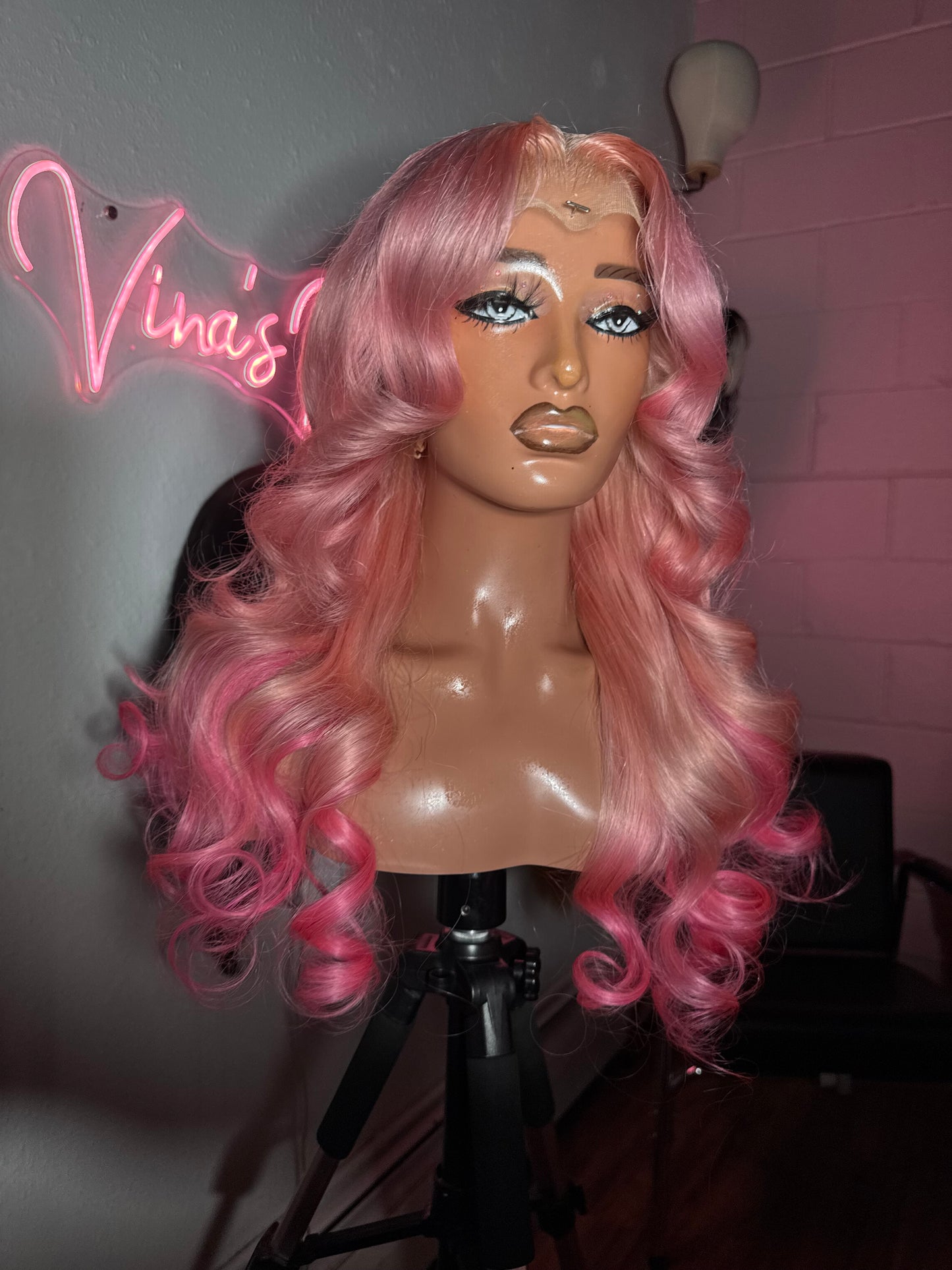 Mia - 26" light pink hd lace frontal unit