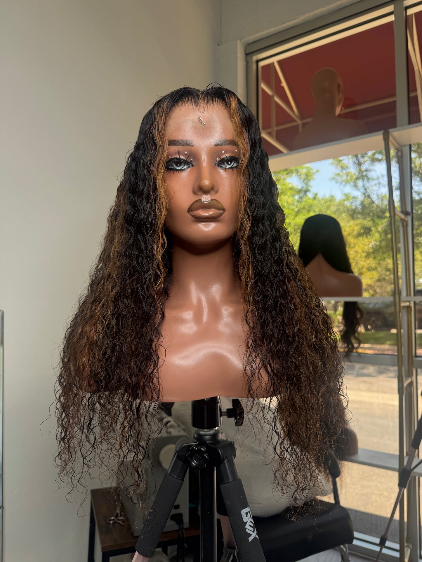 Keke - 22” hd lace frontal pineapple wave unit
