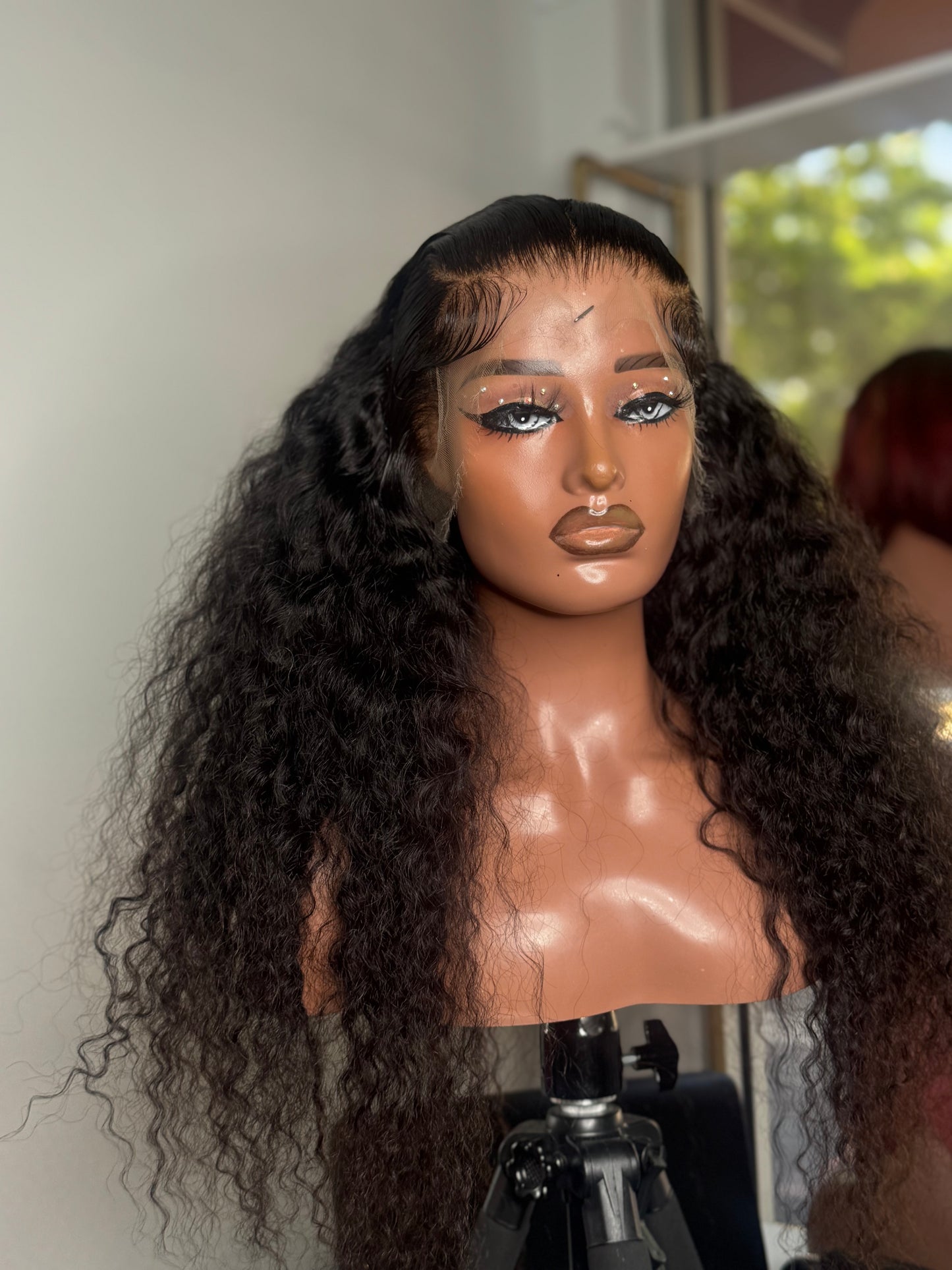 Amber - 24” curly deep wave unit