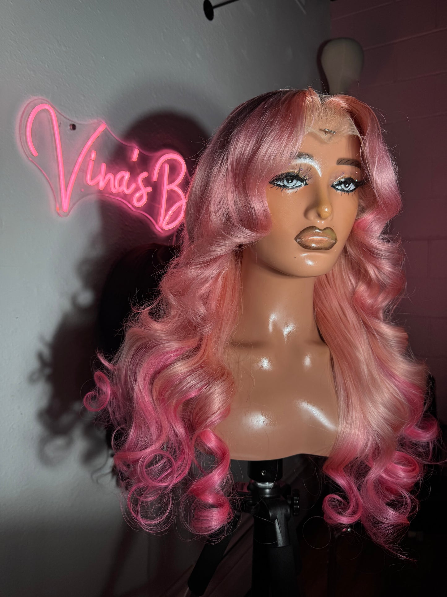 Mia - 26" light pink hd lace frontal unit